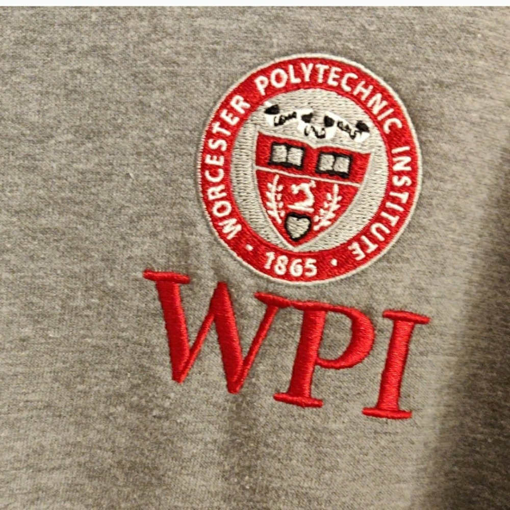 WPI Grey Crewneck Sweater